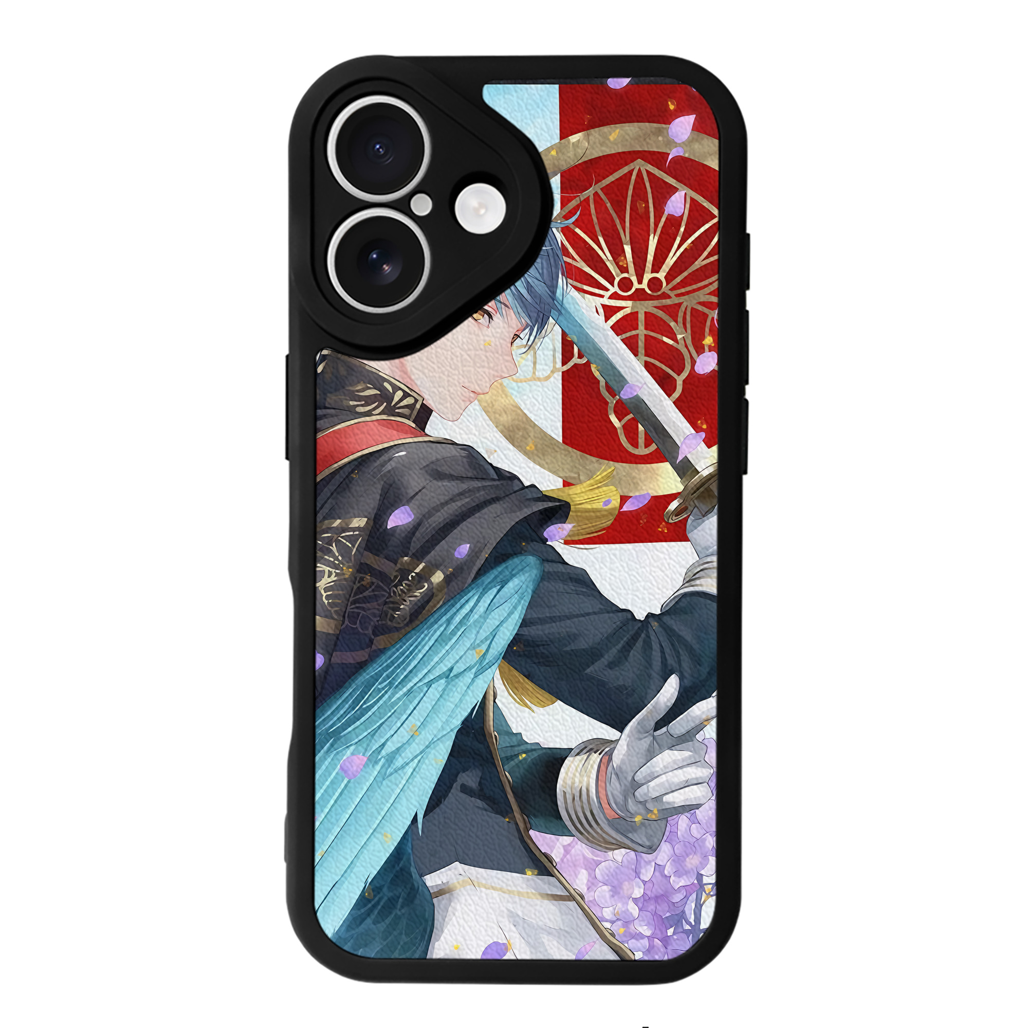 （画像用） 刀剣乱舞 Touken Ranbu 【iPhone 16シリーズ対応】シリコンスマホケース（レザー調） 材質：シリコン